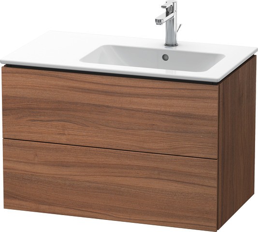 Duravit L-Cube Waschtischunterbau wandhängend Nussbaum Matt 820x481x550 mm - LC629207979