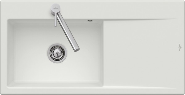 Villeroy & Boch Einbauspüle Subway Style 60 Flat 1000x510mm Exc-Garn. IB li Keram. Stone White cplus