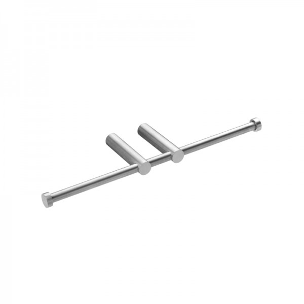 Cosmic Logic doppelter Papierhalter ohne Deckel 28 cm, Edelstahl gebürstet, 2260357