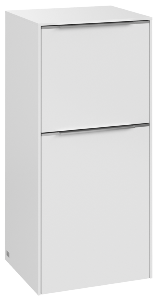 Villeroy & Boch Subway 3.0 Seitenschrank, 1 Auszug, 1 Tür, 400 x 860 x 346,5 mm, Pure White / Pure W