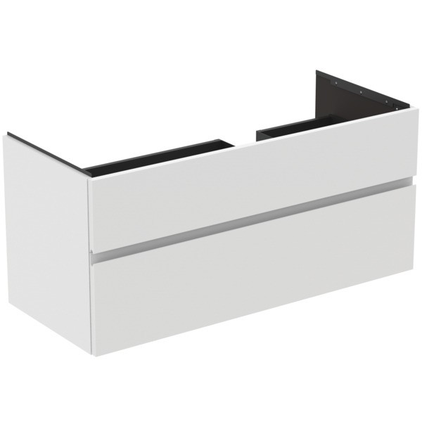 Ideal Standard Waschtischunterschrank Finesse Siphon re. 1200x505x550mm 2 Auszüge Weiss matt, E3448Y