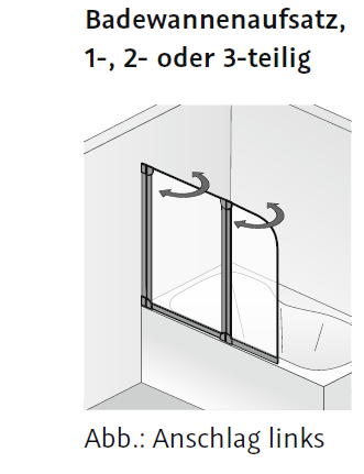 HSK Favorit Badewannenaufsatz 1-teilig