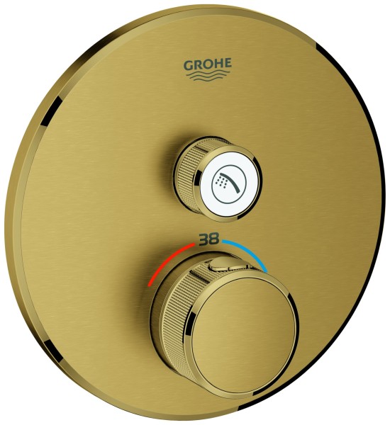 GROHE Thermostat Grohtherm SmartControl 29118 FMS rund 1 ASV cool sunrise geb., 29118GN0