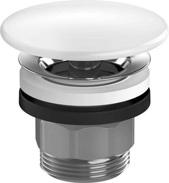 Hansgrohe Ablaufgarnitur für Waschbecken mit Keramikabdeckung weiß, 50110450