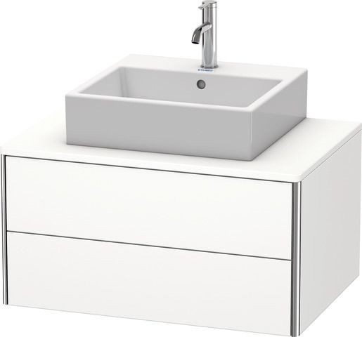 Duravit XSquare Konsolenwaschtischunterbau wandhängend Weiß Supermatt 800x548x400 mm - XS491008484