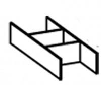 Laufen Ordnungssystem Laufen Ordnungssystem PALOMBA 120x295x64, für Schubladen, 4903011800001