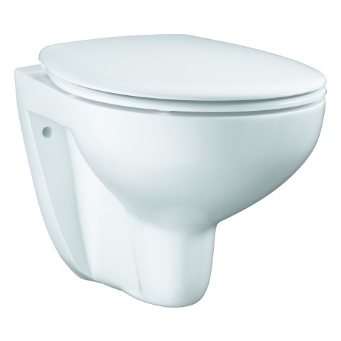 Grohe Wand-Tiefspül-WC Set 39351 Bau Keramik mit WC-Sitz soft close alpinweiß, 39351000