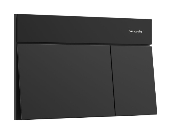 Hansgrohe iFrame Element E Betätigungsplatte für 2-Mengen-Spülung, Mattschwarz, 66003670