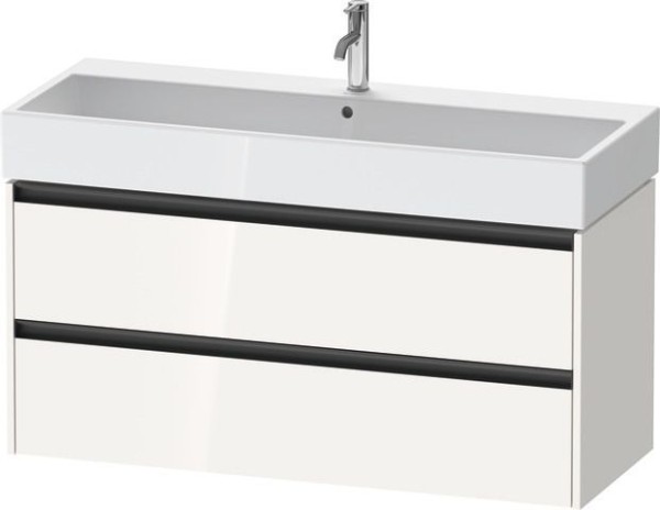 Duravit Ketho.2 Waschtischunterbau wandhängend Weiß Hochglanz 1184x460x549 mm - K25279022220000
