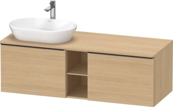 Duravit D-Neo Konsolenwaschtischunterbau wandhängend Natur Eiche Matt 1400x550x459 mm - DE4950LBD300