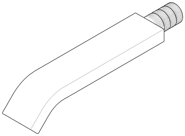 Dornbracht Auslauf Ersatzteile 04282224300 38 x 40 x 209 mm Platin gebürstet