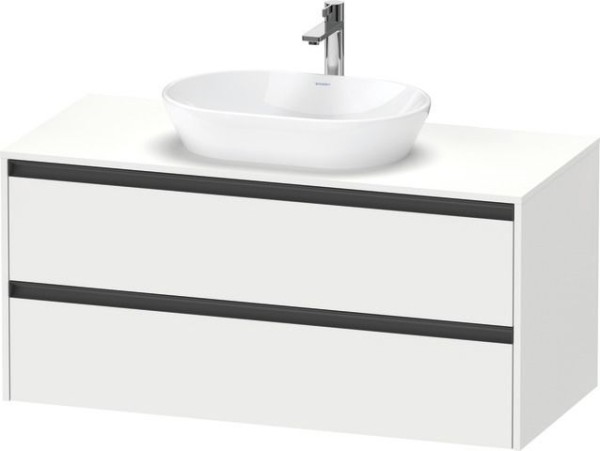 Duravit Ketho.2 Konsolenwaschtischunterbau wandhängend Weiß Matt 1200x550x568 mm - K24897018180000