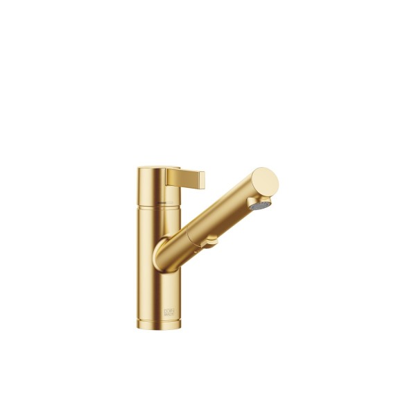 Dornbracht Armatur Pull-out mit Brausefunktion ENO 33871760 Messing gebürstet (23kt Gold), 33871760-