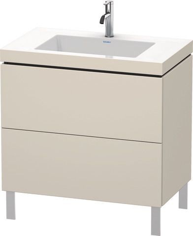 Duravit L-Cube c-bonded Set bodenstehend Taupe 800x480x698 mm - LC6937O8383