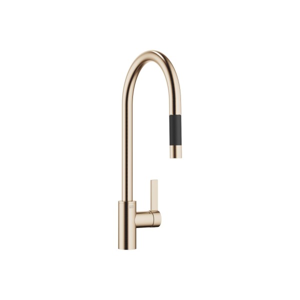Dornbracht Einhebelmischer Pull-down mit Brausefunktion TARA ULTRA 33870875 Champagne gebürstet (22k