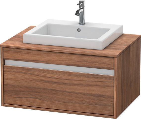 Duravit Ketho Konsolenwaschtischunterbau wandhängend Nussbaum Matt 800x550x426 mm - KT679407979