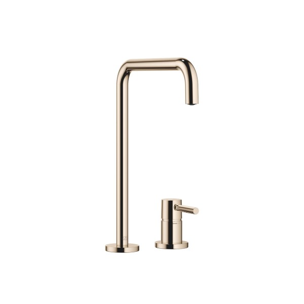 Dornbracht Zweilochbatterie mit Einzelrosetten META SQUARE 32815861 Champagne (22kt Gold)