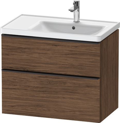 Duravit D-Neo Waschtischunterbau wandhängend Nussbaum dunkel Matt 784x452x625 mm - DE43580BD210000