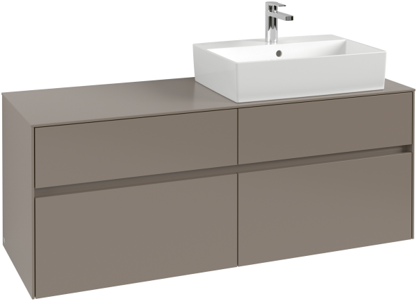 Villeroy & Boch Waschtischunterschrank Collaro C133B0 1400x548x500mm m. Bel. 4 Ausz. Waschtisch re B