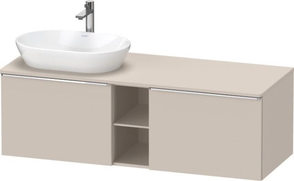 Duravit D-Neo Konsolenwaschtischunterbau wandhängend Taupe Matt 1400x550x459 mm - DE4950L10910000