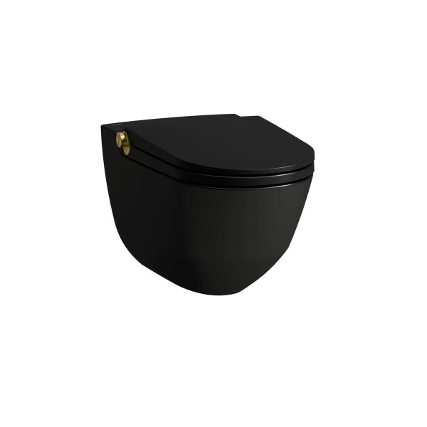 LAUFEN Dusch-T-WC wandh. RIVA 600x355x405 rim. sch mt m. Controller Gold gl, H8206917170001