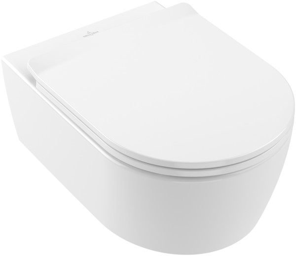 Villeroy & Boch EASY Wand-WC Kombipack 530 mm x 370 mm x 315 mm Weiß Alpin CeramicPlus