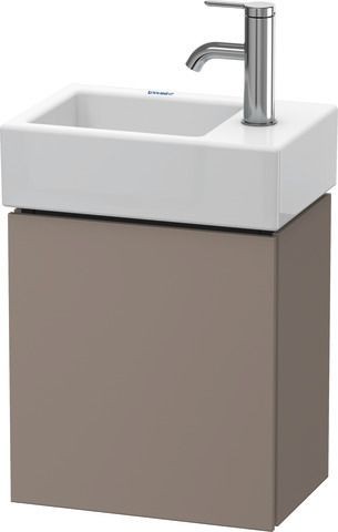 Duravit L-Cube Waschtischunterbau wandhängend Basalt Matt 364x241x400 mm - LC6293L4343