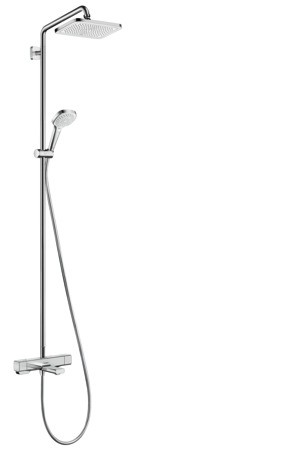Hansgrohe Showerpipe Croma E 280 1jet chrom mit Wannenthermostat, 27687000