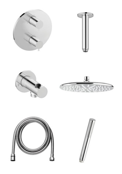 Damixa Merkur HS2 Unterputz-Duschsystem, chrom, 571390000