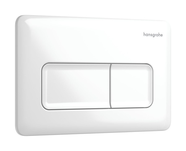 Hansgrohe iFrame Original Q Betätigungsplatte für 2-Mengen-Spülung, Weiß, 66001450