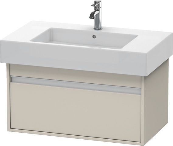 Duravit Ketho Waschtischunterbau wandhängend Taupe Matt 800x455x410 mm - KT669009191