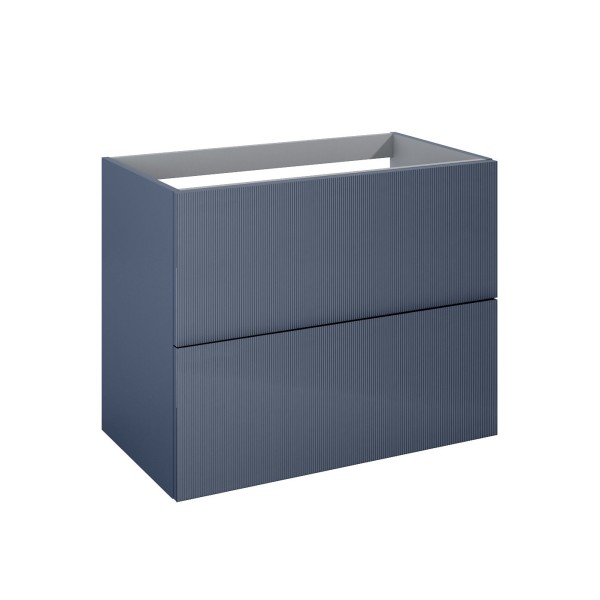 Cosmic Wish Unterschrank 2 Schubladen für Waschbecken, Blau Matt, WJC780M0080126