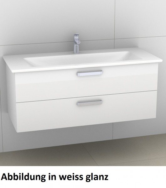 Artiqua 414 Waschtischunterschrank für Venticello 4104CH, Quarzgrau Matt Select, 414-WU2L-V111-7163-