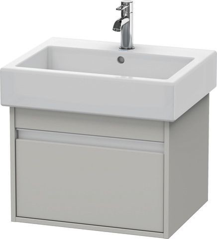 Duravit Ketho Waschtischunterbau wandhängend Betongrau Matt 550x440x410 mm - KT668600707