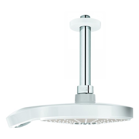 GROHE Kopfbrauseset Power&Soul C 26173, Deckenauslass 142 mm moon white, 26173LS0