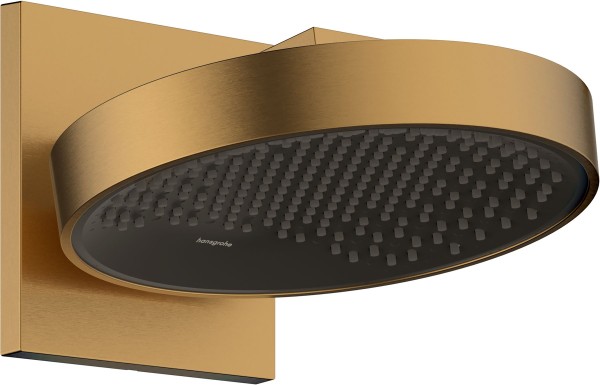 Hansgrohe Rainfinity Kopfbrause 250 1jet EcoSmart mit Wandanschluss, Brushed Bronze, 26227140