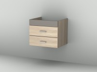 Sanipa Sanipa Waschtischunterschrank mit Auszügen (2morrow) MM66012, Esche Natural-Touch 430,0x500,0x425,0