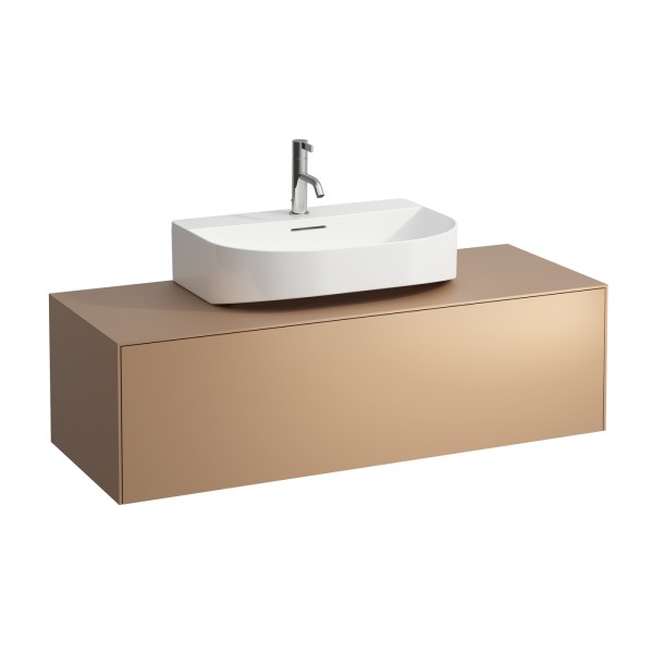 LAUFEN Waschtischunterschrank SONAR f.HWB H816341/2 1175x455 1 Schubl. Ausschn. Mitte Kupfer, H40545
