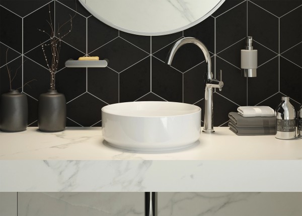 Neuesbad Serie 600 Aufsatzwaschtisch, weiss glänzend, D: 360MM