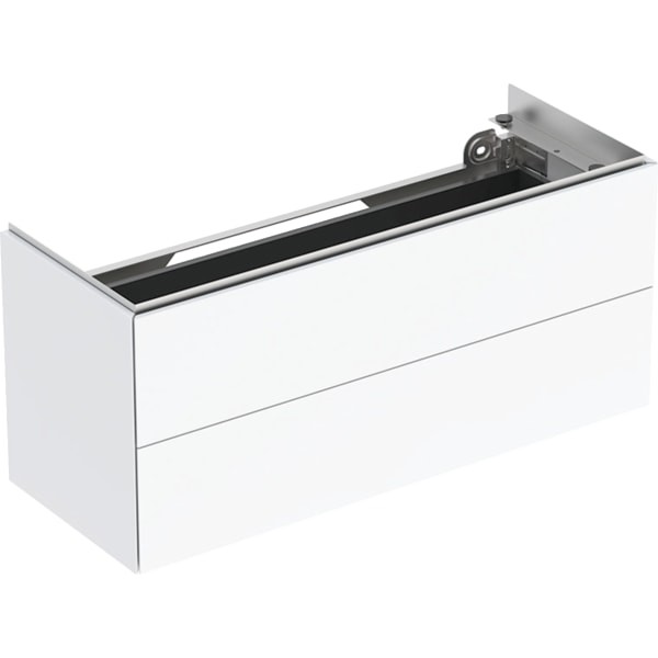 Geberit ONE Unterschrank für Waschtisch m. 2 Schubladen, 104,4x46,5x39,6cm, weiß, 500386011