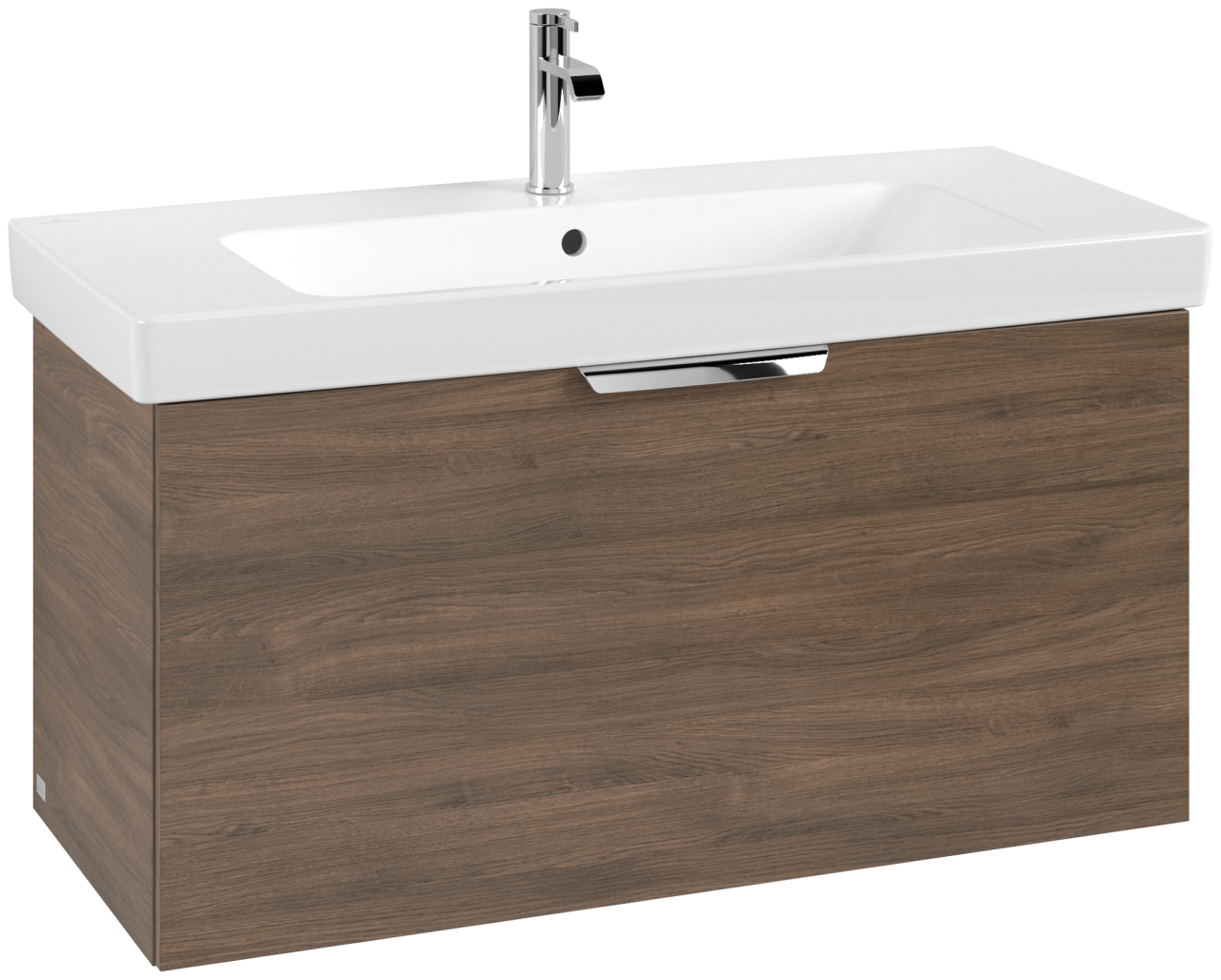 Villeroy & Boch Set LineUp 1000mm mit Spiegel Glossy White S00804DHR1