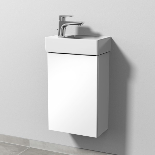 Sanipa 3way Waschtischunterbau zu Villeroy & Boch Avento Waschtisch mit 1 Tür, Weiß-Glanz