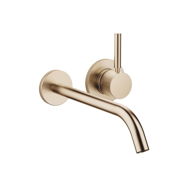 Dornbracht Waschtisch-Wand-Armatur ohne Ablaufgarnitur META 36861660 Light Gold gebürstet, 36861660-