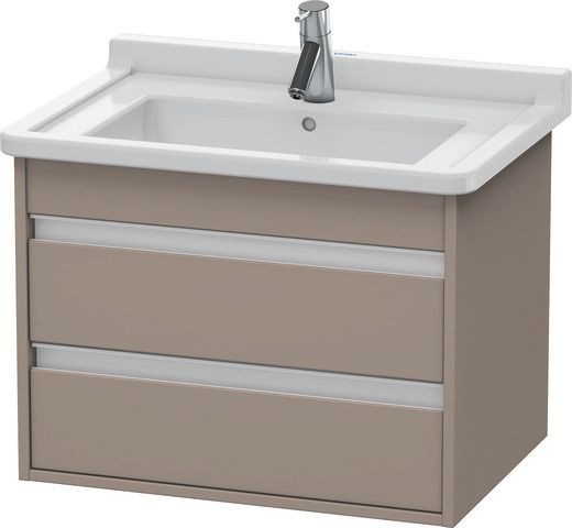 Duravit Ketho Waschtischunterbau wandhängend Basalt Matt 650x455x480 mm - KT664304343