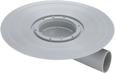 Viega Balkon-/Terrassenablauf Advantix 4943.21 in 50mm Kunststoff grau