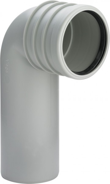 Viega WC Anschlussbogen 3816.1 in DN80 Kunststoff grau