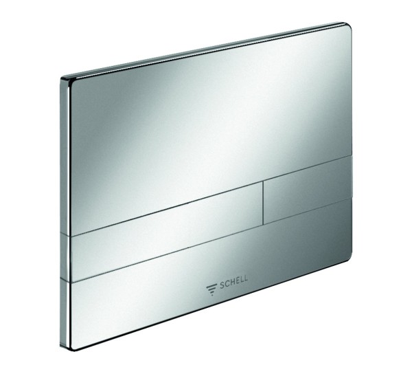 Schell WC-Betätigungsplatte LINEAR Zweimengenspülung chrom