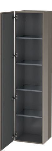 Duravit L-Cube Hochschrank Flanell Grau Hochglanz 400x363x1760 mm - LC1180L8989