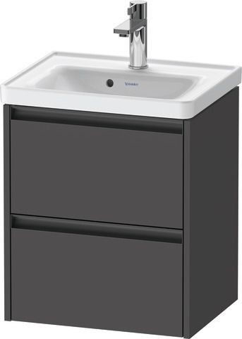 Duravit Ketho.2 Waschtischunterbau wandhängend Graphit Matt 484x375x549 mm - K25280049490000