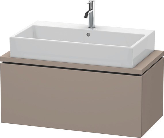 Duravit L-Cube Konsolenwaschtischunterbau wandhängend Basalt Matt 920x477x400 mm - LC580304343